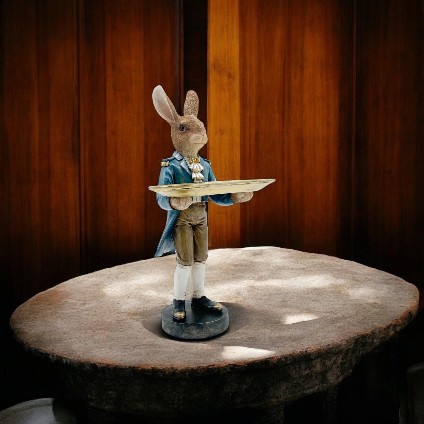 Rabbit Waiter Large 51Cm with Charming Sculpture for Home Living Room Stylish
