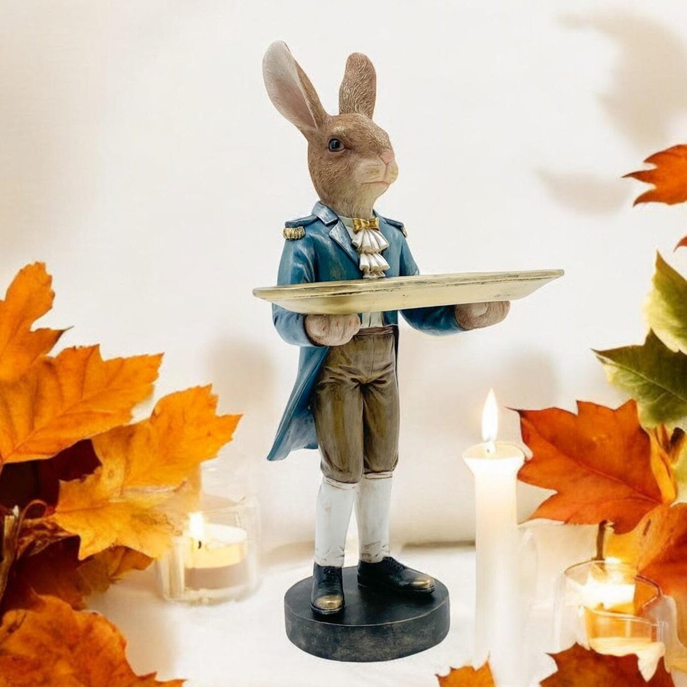 Rabbit Waiter Large 51Cm with Charming Sculpture for Home Living Room Stylish