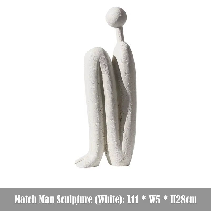 Korean Abstract Art Figure Statue Decoration Home Room Desktop Decoration Living Room Bookshelves Ornaments Indoor Art Crafts