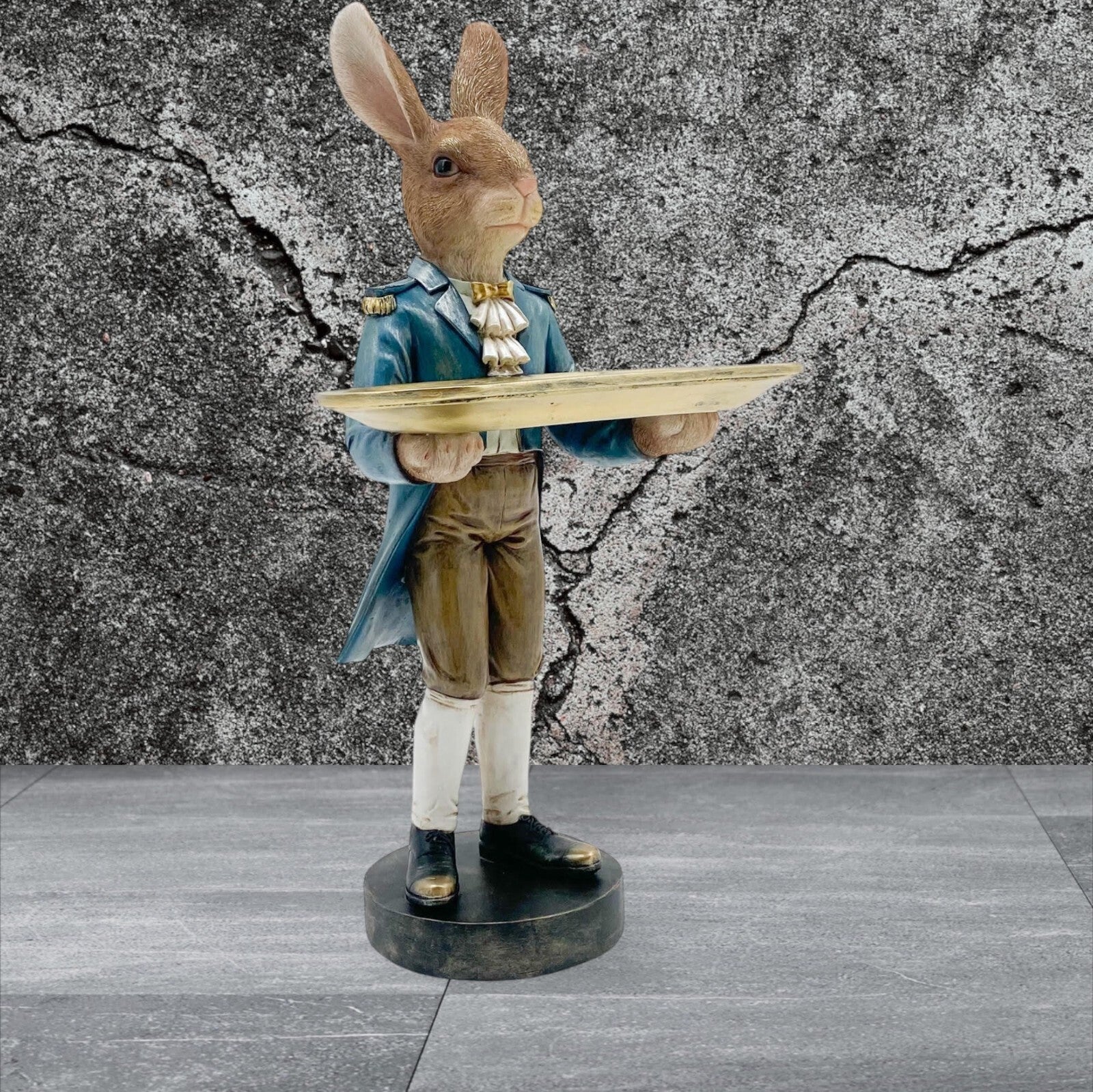Rabbit Waiter Large 51Cm with Charming Sculpture for Home Living Room Stylish