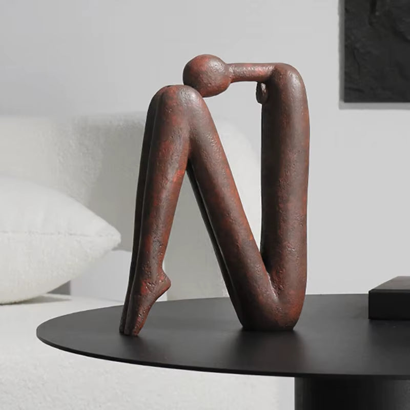 Korean Abstract Art Figure Statue Decoration Home Room Desktop Decoration Living Room Bookshelves Ornaments Indoor Art Crafts